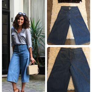 NORM THOMPSON! Escape the Ordinary Denim Flare Mouse Pocket Gauchos